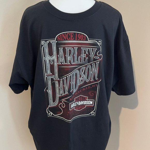 Harley-Davidson Other - HARLEY DAVIDSON black T-SHIRT short sleeved GRAPHICS ohio SIZE xl